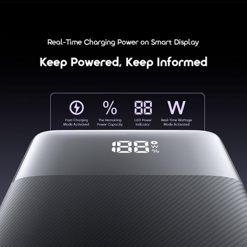 Oraimo Power Bank 27000mAh PowerNova QF1  22.5W Fast Charging Smart Digital Display