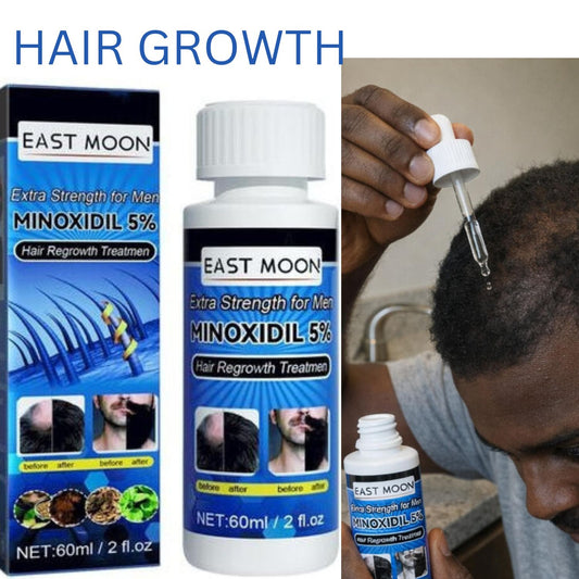 East moon 5% minoxidil hair growth extra strength for men