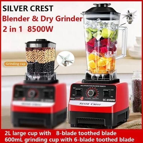 SILVER CREST 2L Industrial 8500W 9525 Motor Dry Grinder Blender With 2 Jar