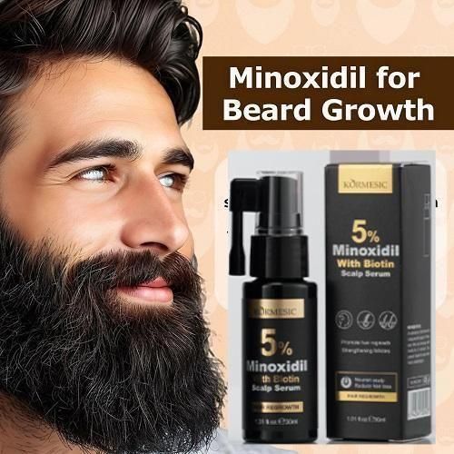 Korsemic Premium 5% Minoxidil + Biotin Hair Growth Combo (Scalp Serum & Massage Cream)