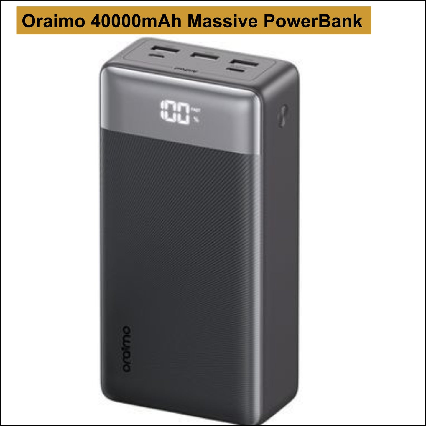 Oraimo 40000mAh Massive PowerBank Traveller With Cord