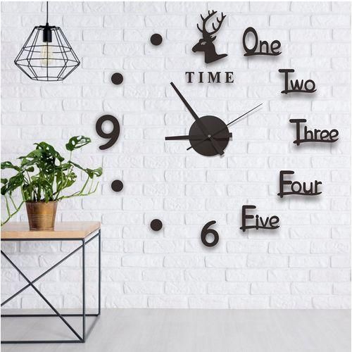 Modern Artistic 3D Wall Clock – “Time Deer” Design